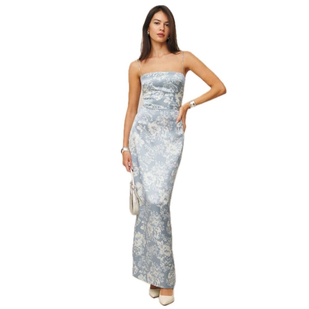 Reformation “Frankie Silk Dress”
